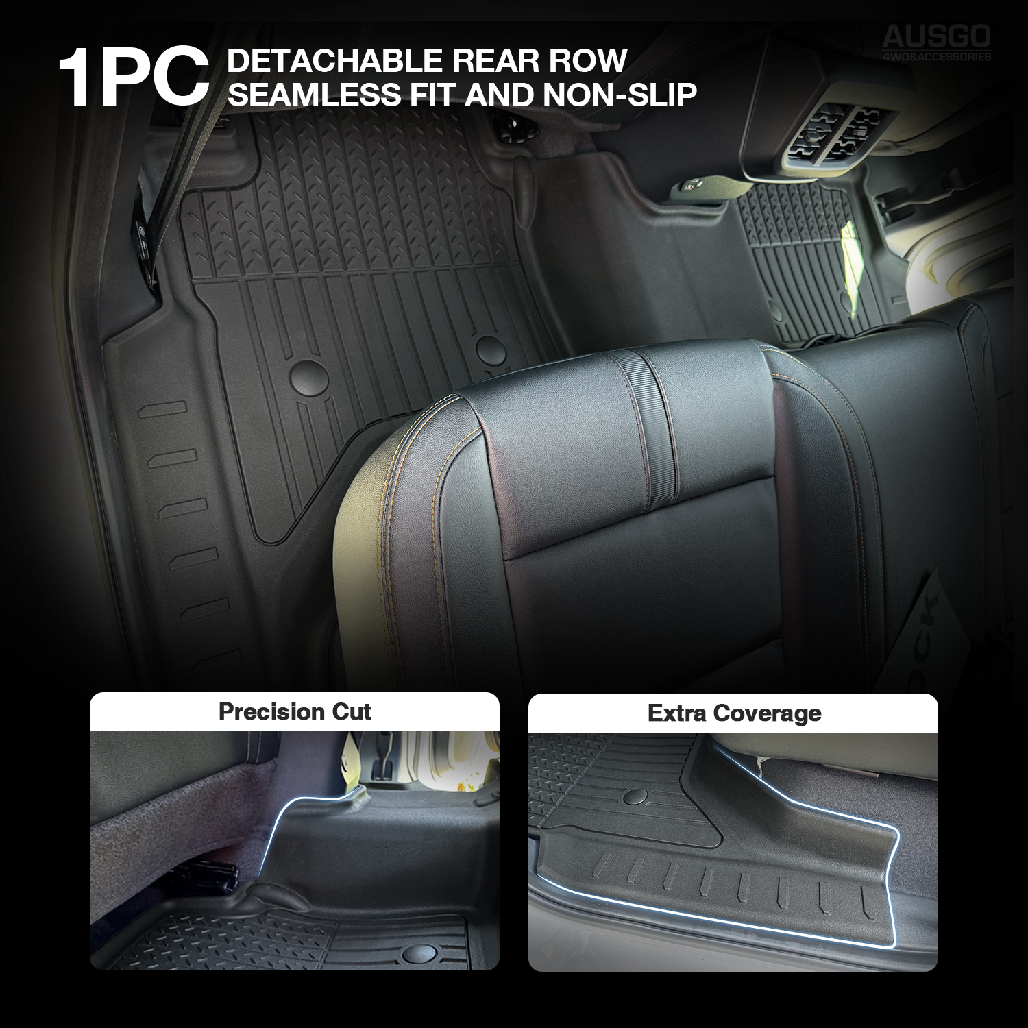 7D Injection Floor Mats for Volkswagen Amarok Next-Gen NF Dual Cab 2023-Onwards