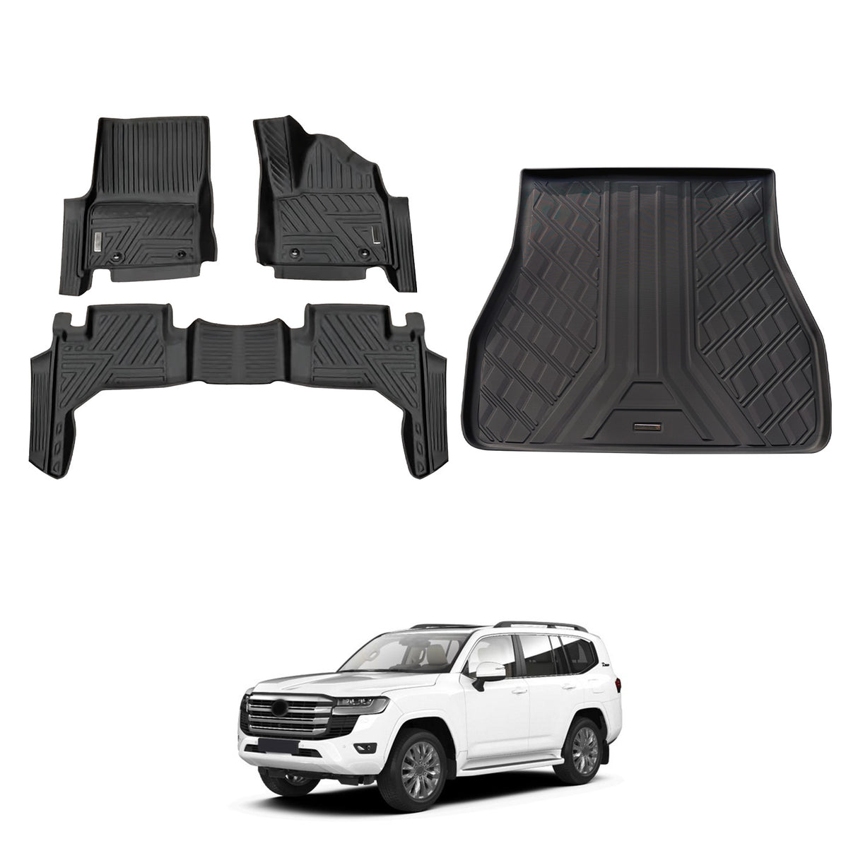 5D Car Floor Mats for Toyota Land Cruiser 300 Series 2021-Onwards
