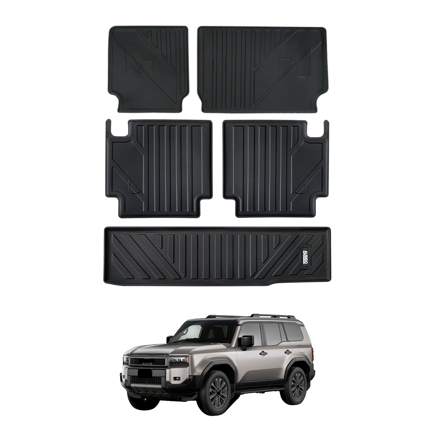 Boot Liner Kick Mats for Toyota Land Cruiser Prado 250 Series 2024-Onwards