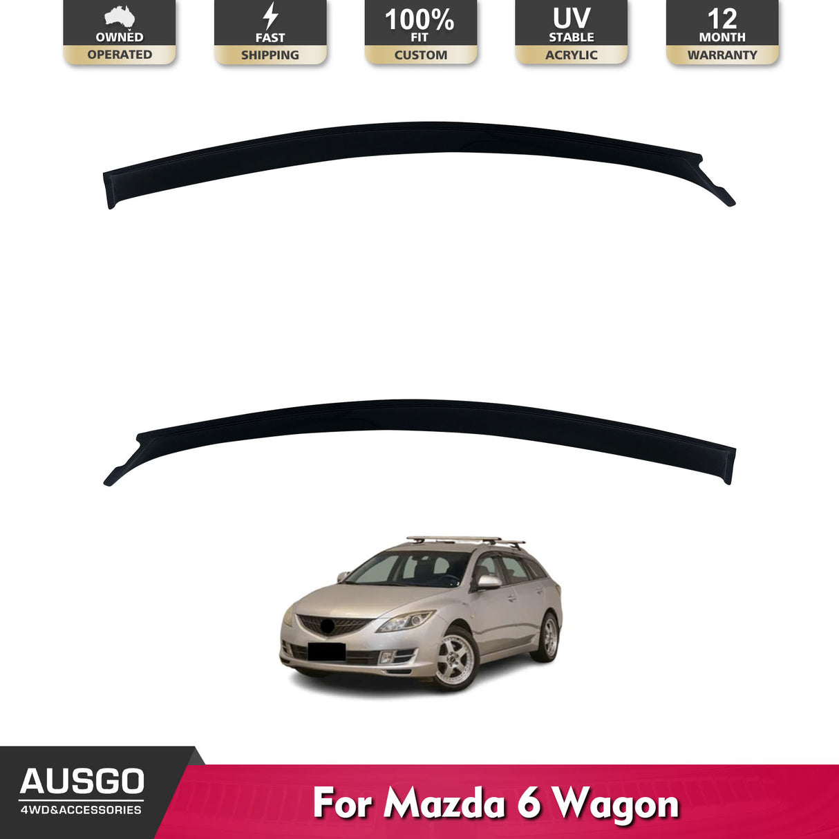 Weather Shields for Mazda 6 GH Series Wagon 2008-2012