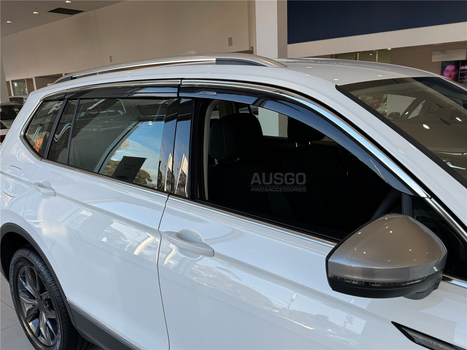 Stainless Trim Weather Shields for Volkswagen Tiguan L Allspace 2016-2025