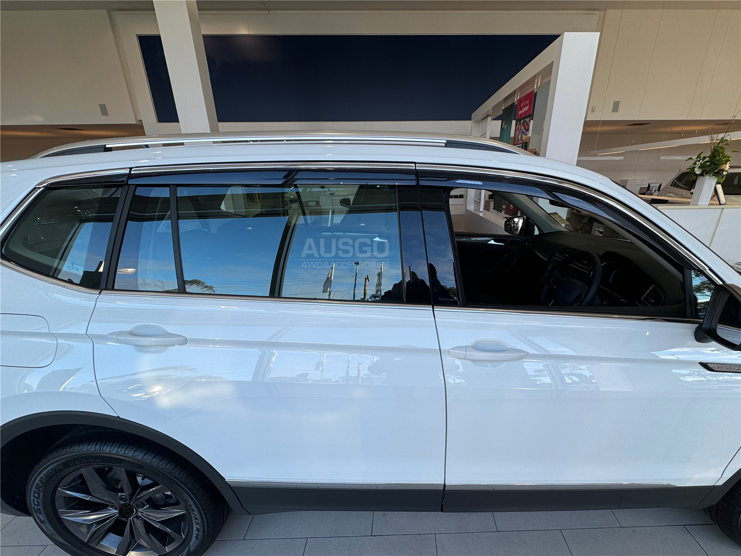 Stainless Trim Weather Shields for Volkswagen Tiguan L Allspace 2016-2025