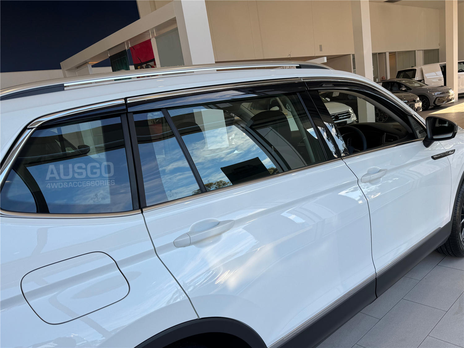 Stainless Trim Weather Shields for Volkswagen Tiguan L Allspace 2016-2025