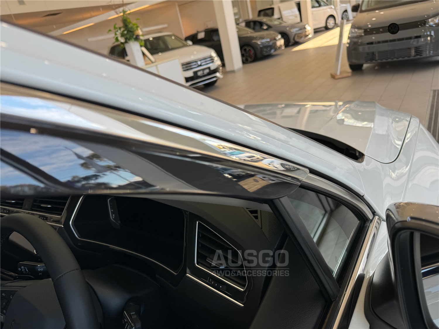 Stainless Trim Weather Shields for Volkswagen Tiguan L Allspace 2016-2025