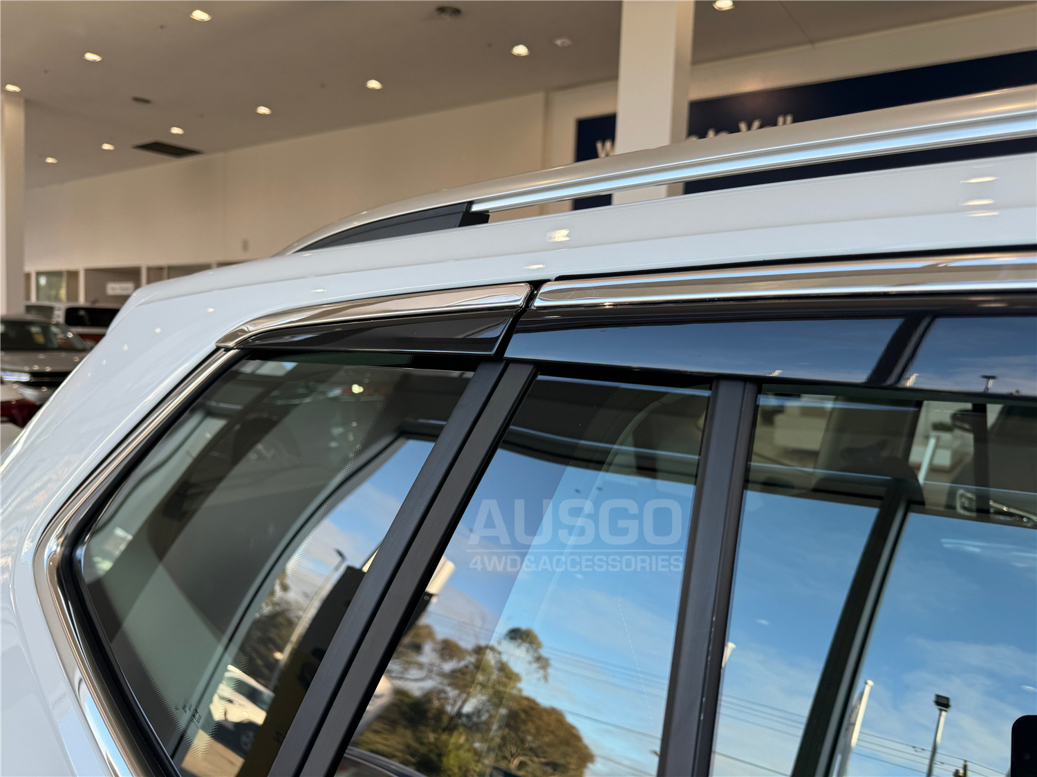 Stainless Trim Weather Shields for Volkswagen Tiguan L Allspace 2016-2025