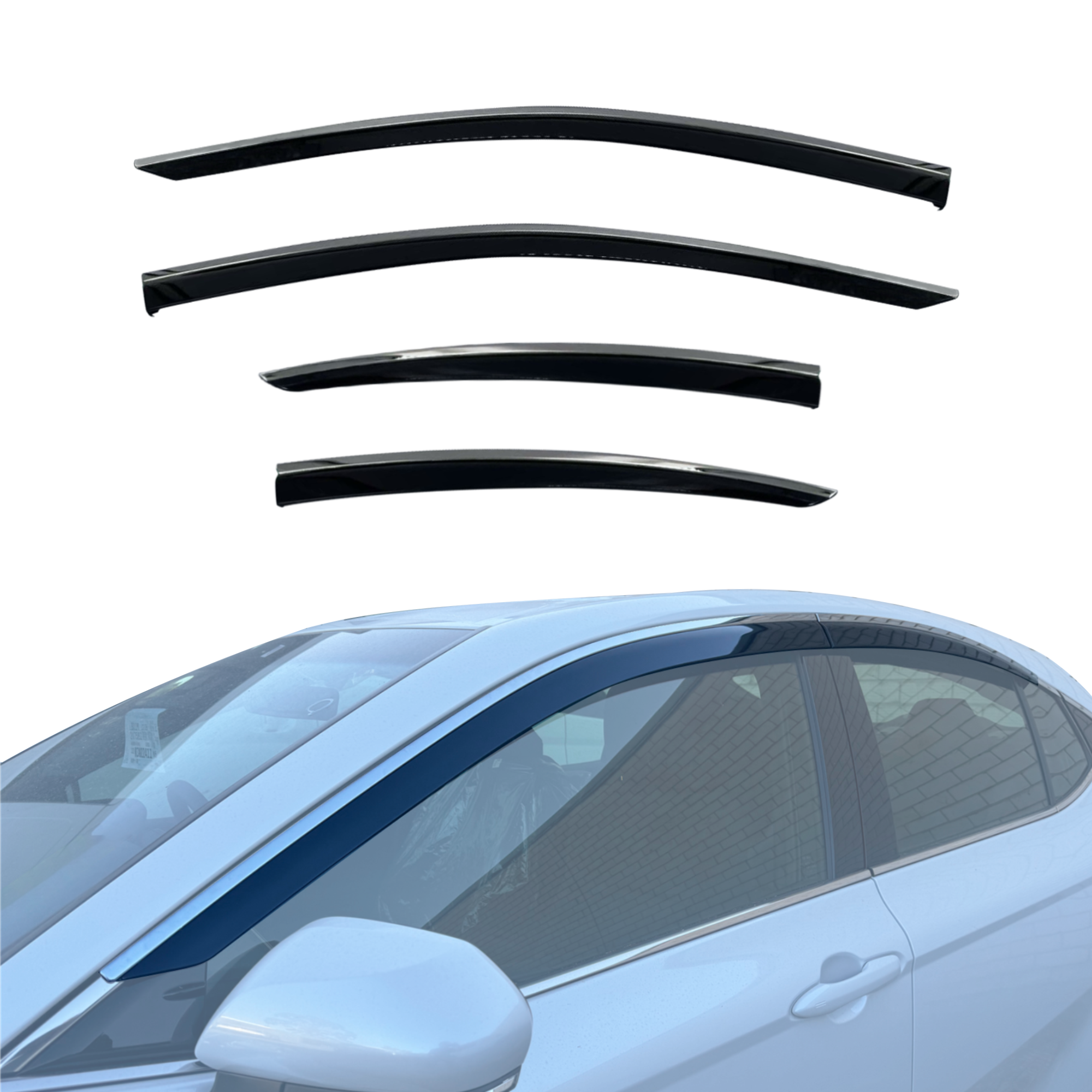 Stainless Trim Weather Shields for Toyota Camry 2024-Onwards