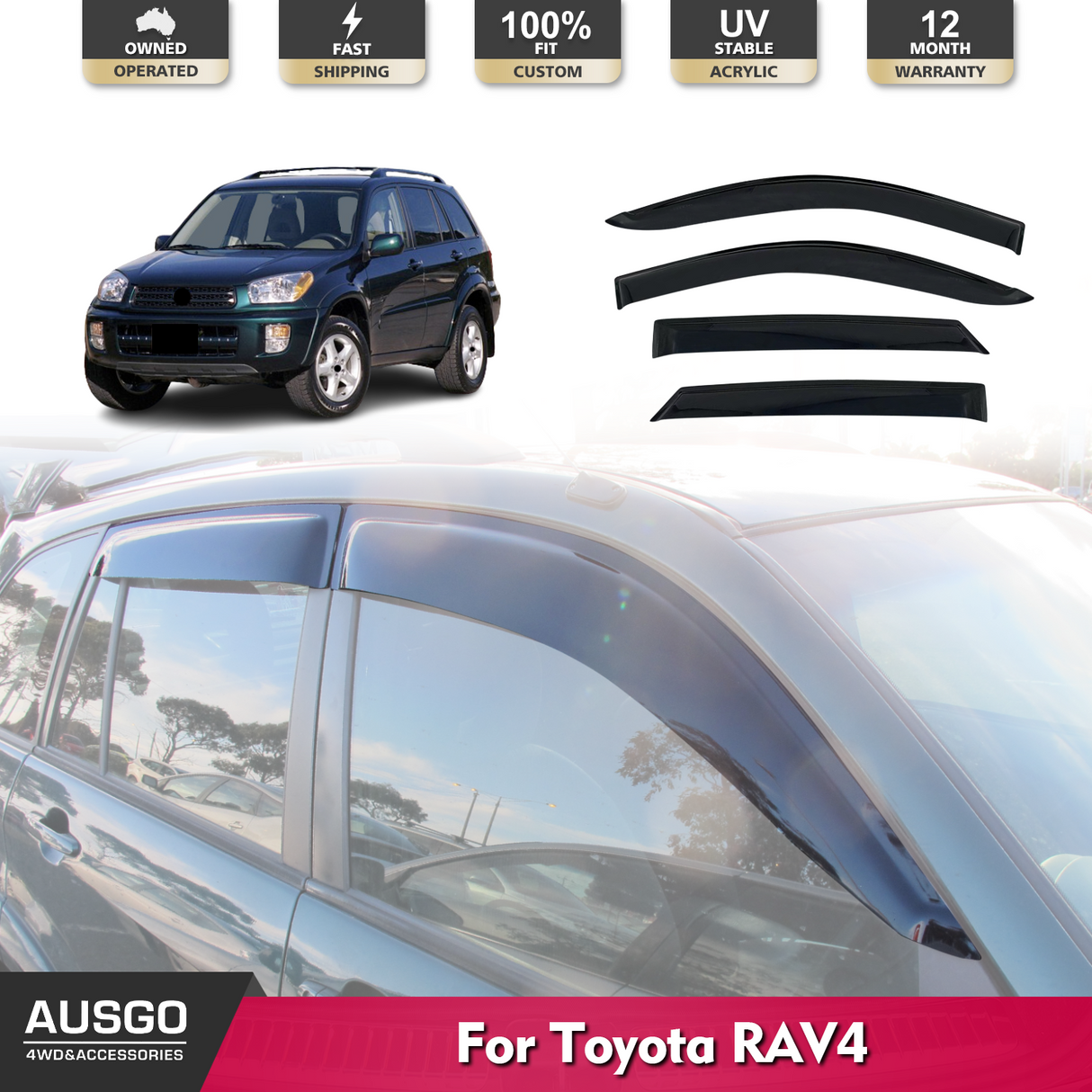 Weather Shields for Toyota RAV4 5Doors 2000-2006
