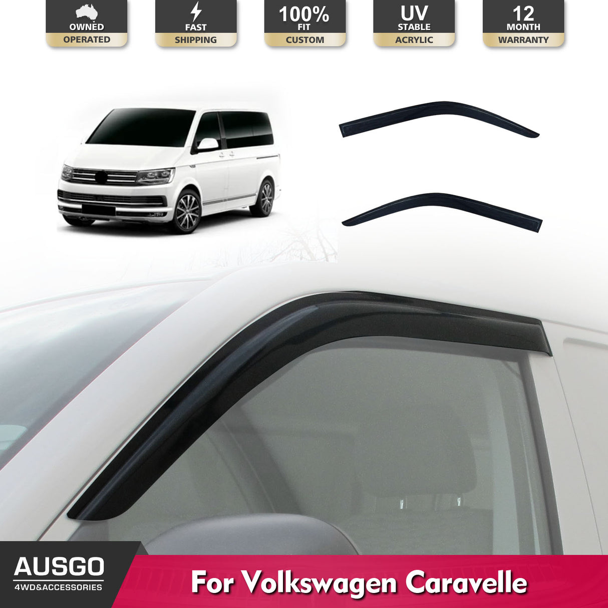 Weather Shields for Volkswagen Caravelle 2004-2015