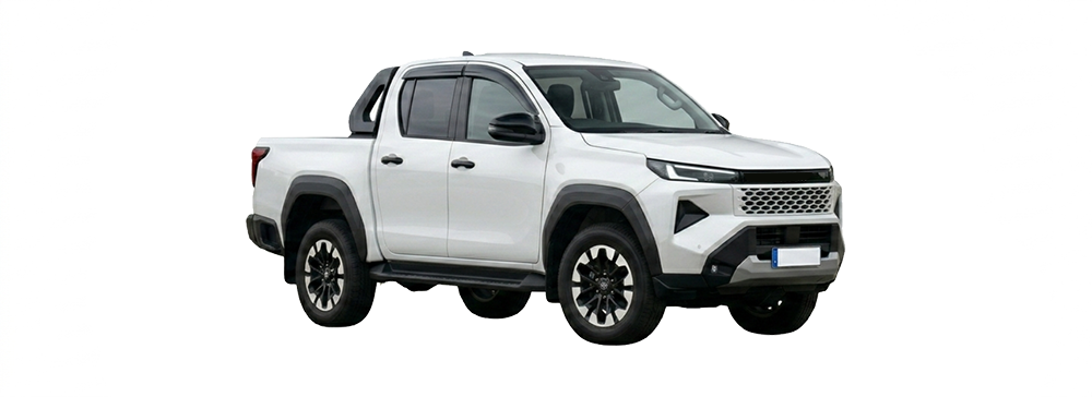 a white toyota hilux