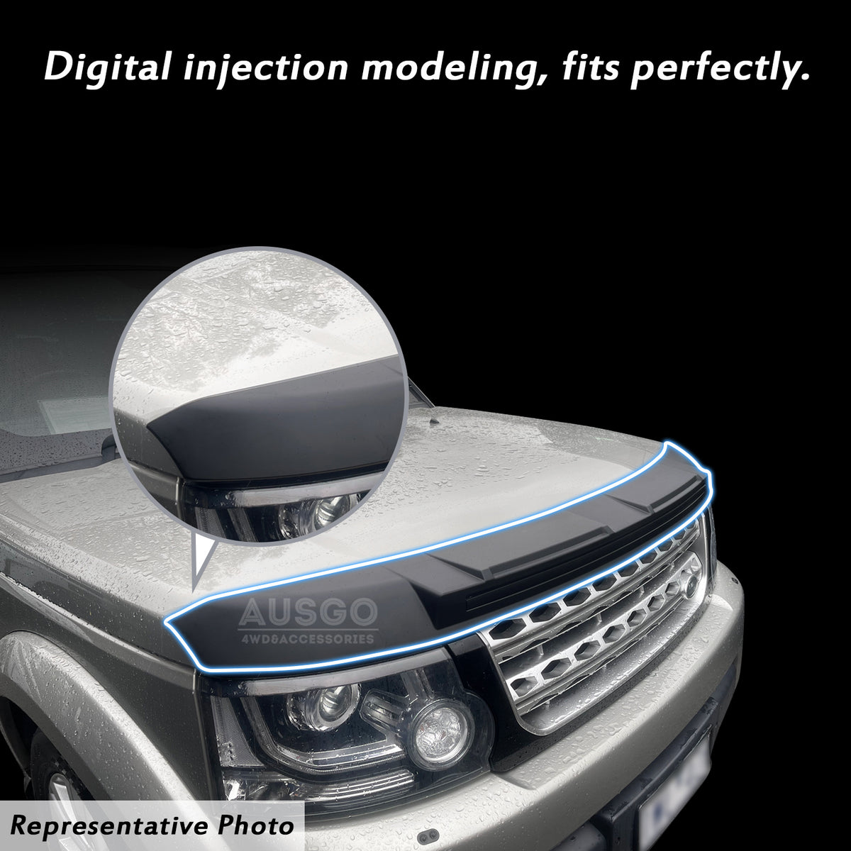 Bonnet Protector for Land Rover Discovery 3 4 2004-2017 – AUSGO 4X4 ...