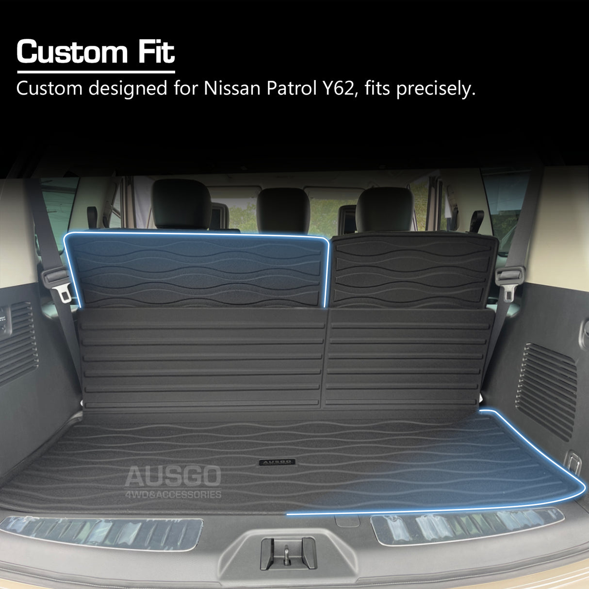 Boot Liner for Nissan Patrol Y62 2012-Onwards