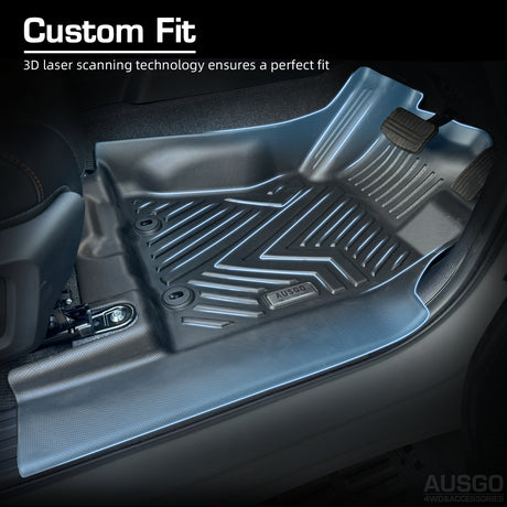 5D Car Floor Mats for Mitsubishi Triton MV Next-Gen Dual Cab 2024-Onwards