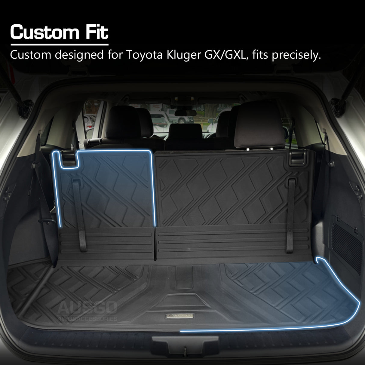 Double-Layer Car Floor Mats for Toyota Kluger 2021-Onwards