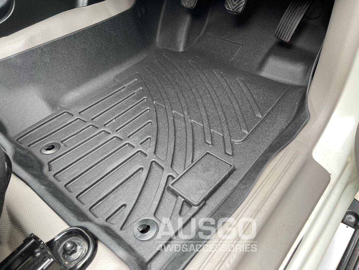 3D Floor Mats for Mitsubishi Triton MQ MR Series Dual Cab 2015-2024