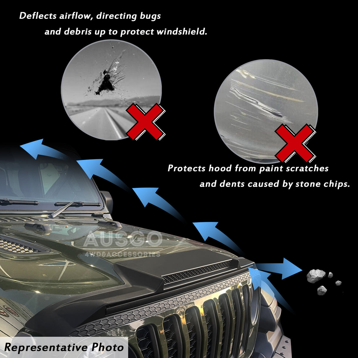 Bonnet Protector for Jeep Gladiator 2020-Onwards