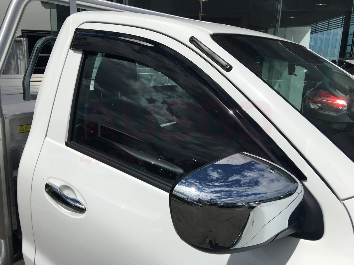 Weather Shields + Bonnet Protector for Nissan Navara NP300 D23 Single / Extra Cab 2020-Onwards