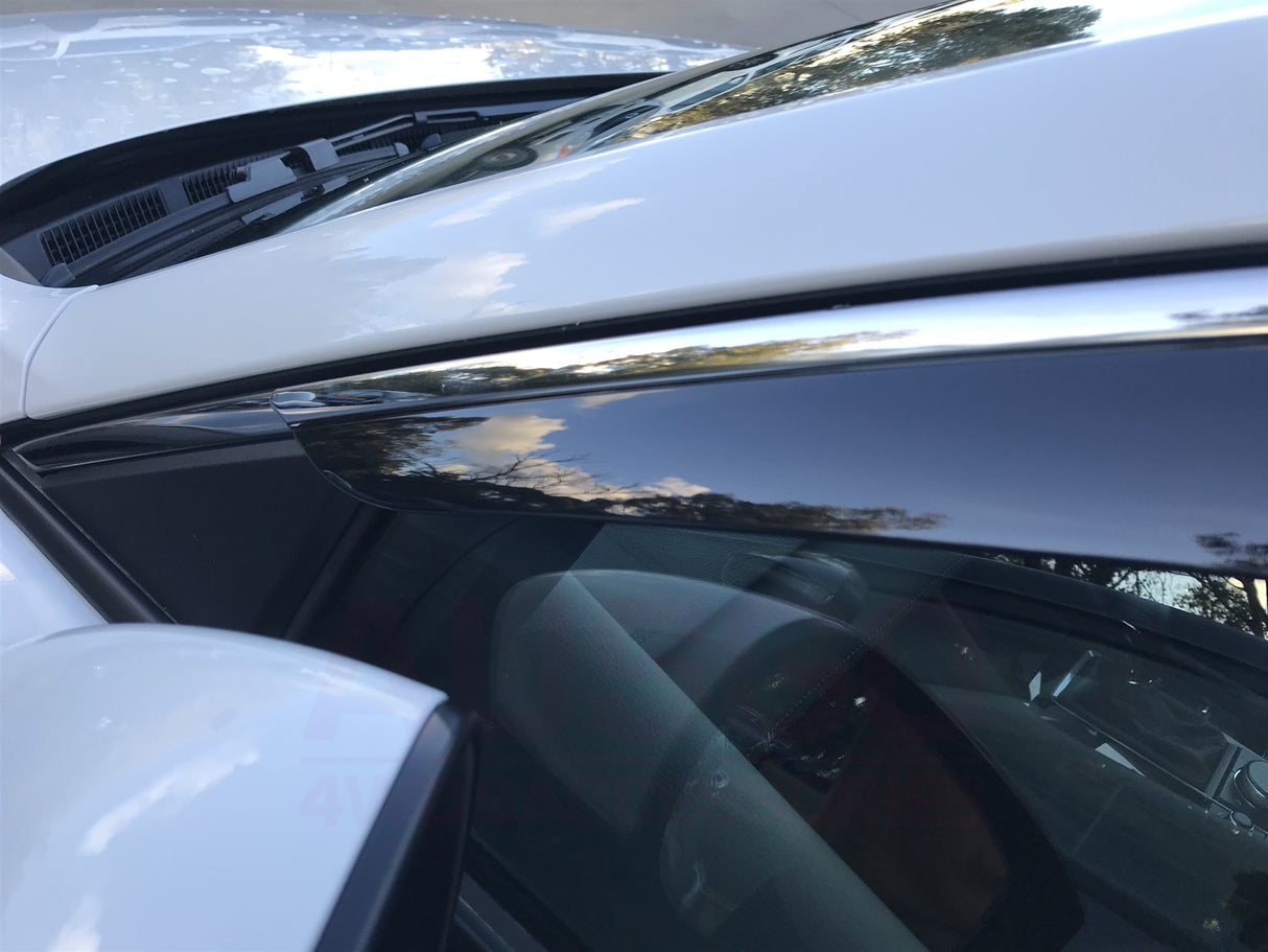 Stainless Trim Weathershields for Mazda 3 BP Series Sedan 2019-Onwards