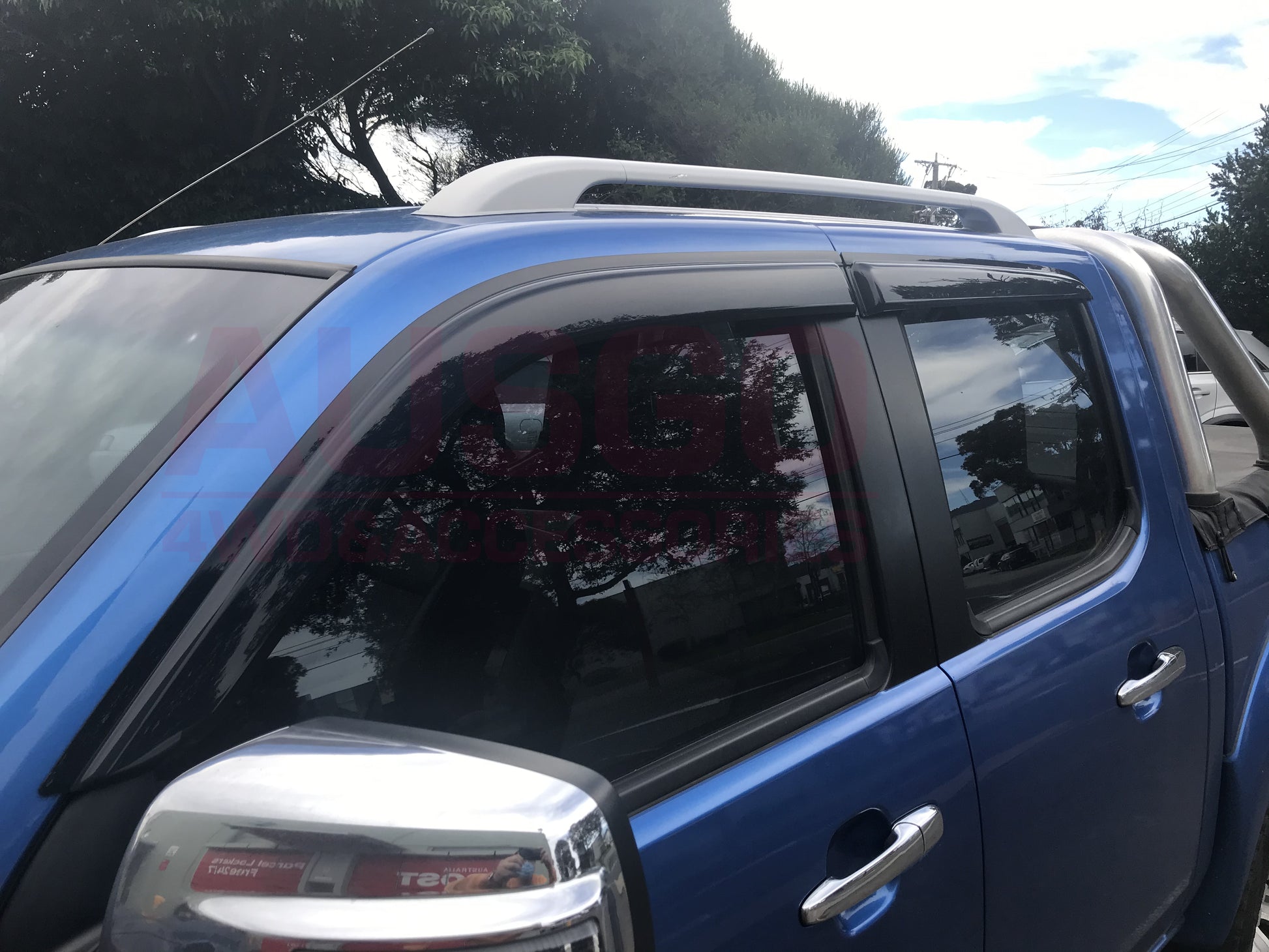 Weather Shields + Bonnet Protector for Ford Ranger Dual Cab PJ Series 2007-2009