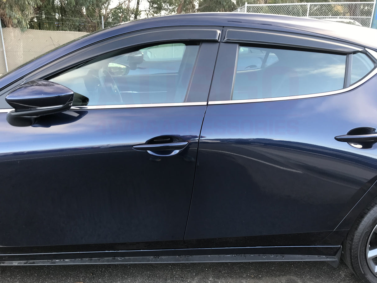 Luxury Weather Shields for Mazda 3 BP Series Hatch 2019-Onwards