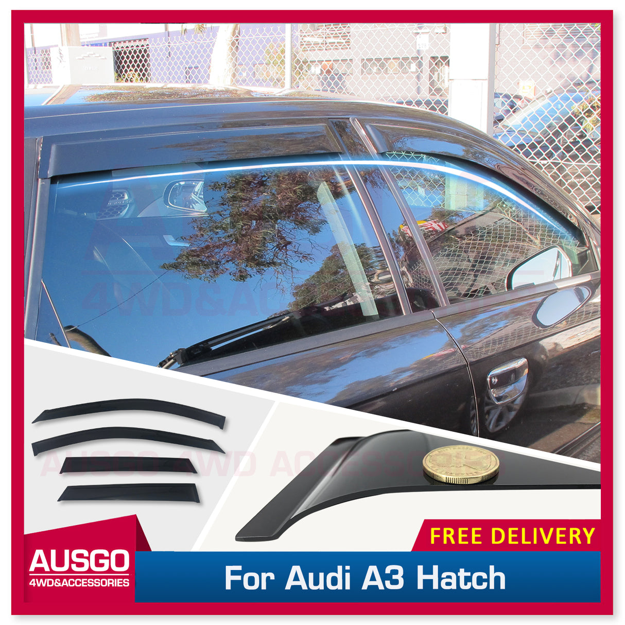 Weather Shields for Audi A3 8P HATCH 5D 2004-2013