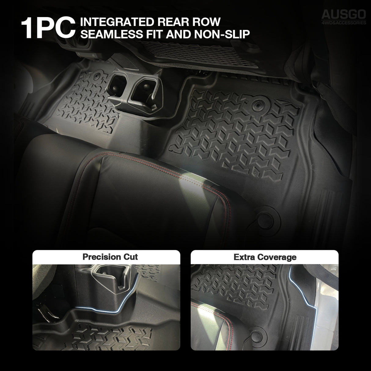 5D Car Floor Mats for Jeep Gladiator Dual Cab 2020-Onwards