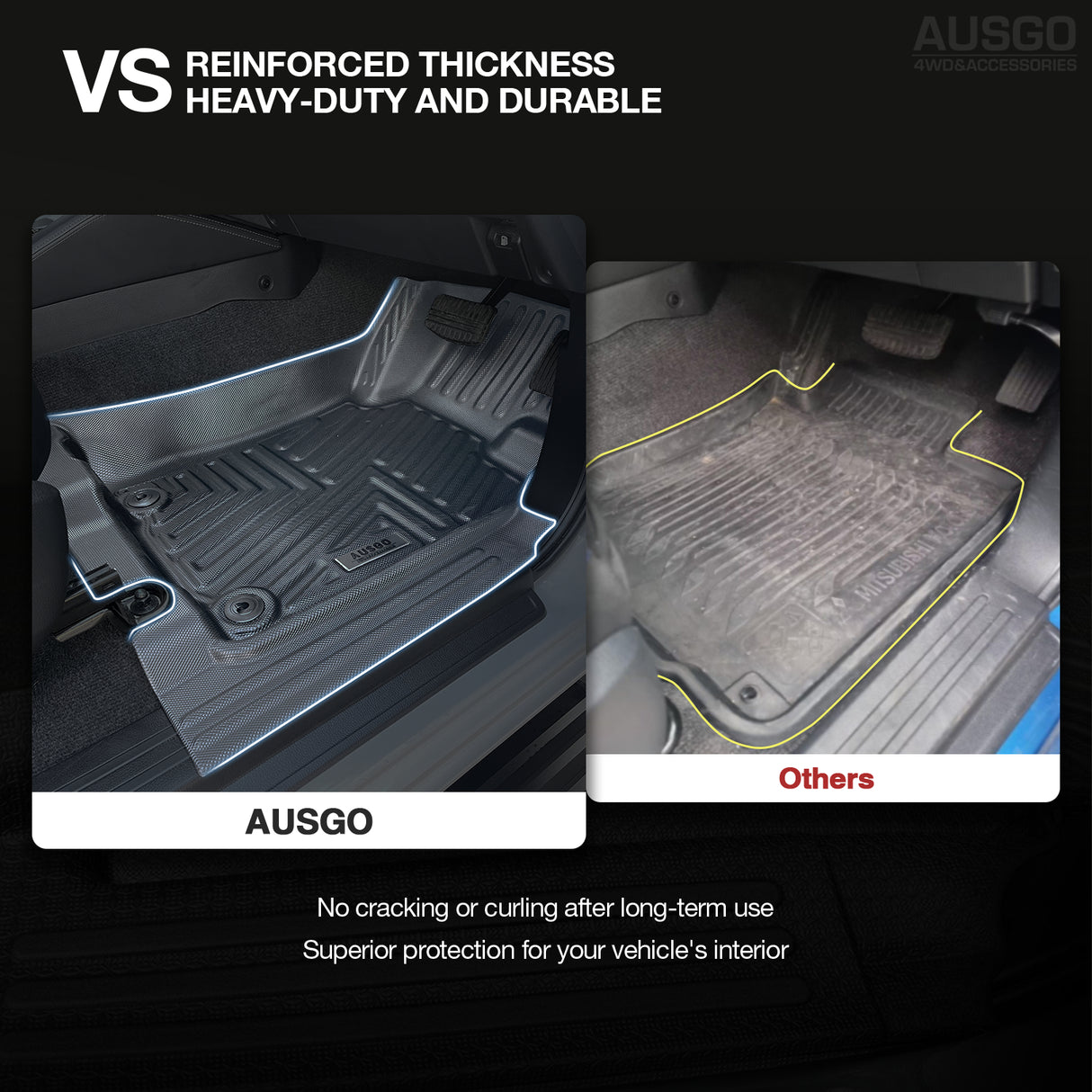 5D Car Floor Mats for Mitsubishi Triton Single / Extra Cab 2006-2015