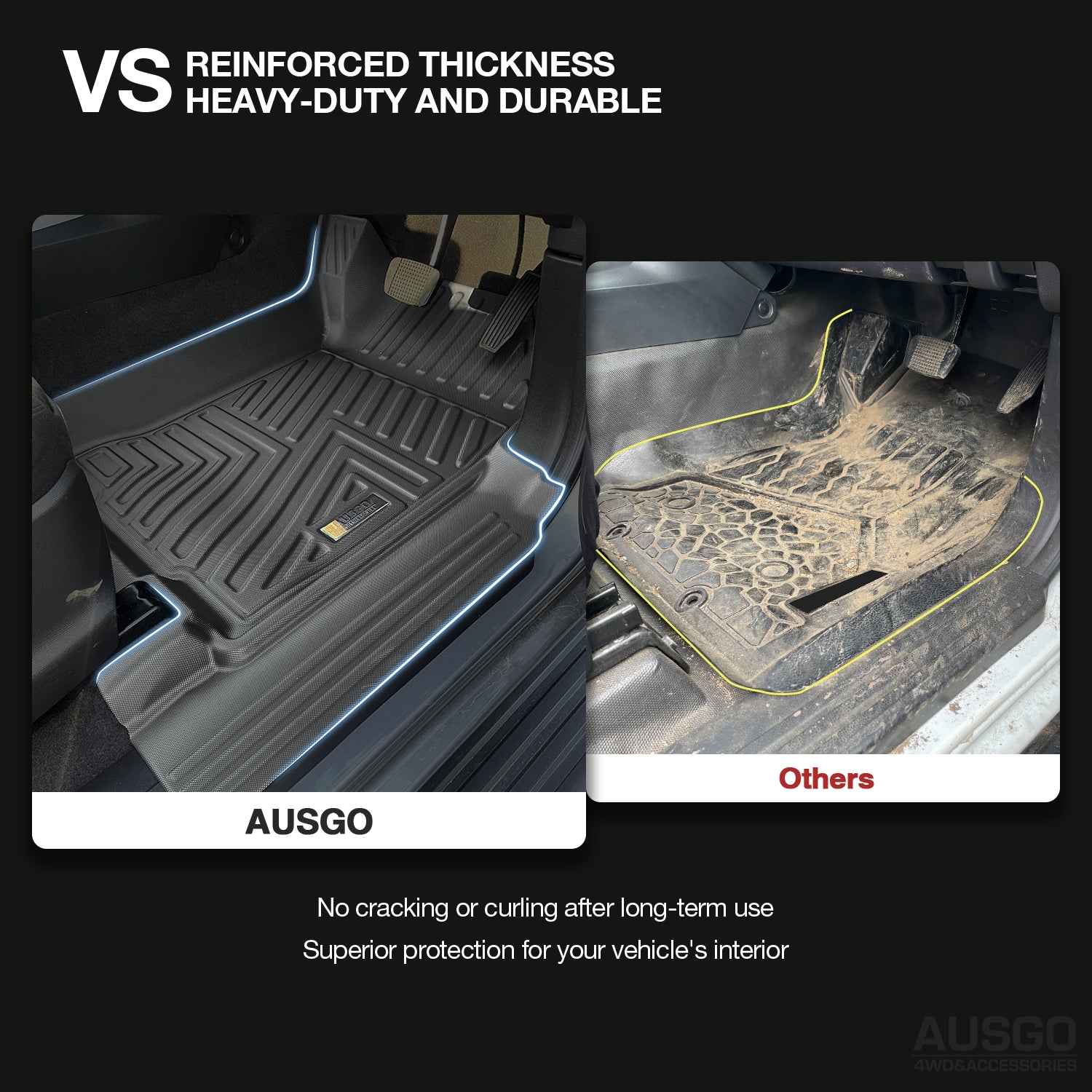 5D Car Floor Mats for Holden Colorado Dual Cab 2012-Onwards