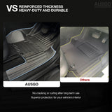 5D Car Floor Mats for Volkswagen Amarok 2H Single Cab 2009-2022