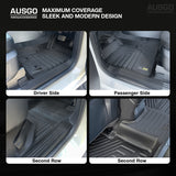 Floor Mats + Black Door Sill Protector for Volkswagen Amarok Next-Gen NF Dual Cab 2023-Onwards