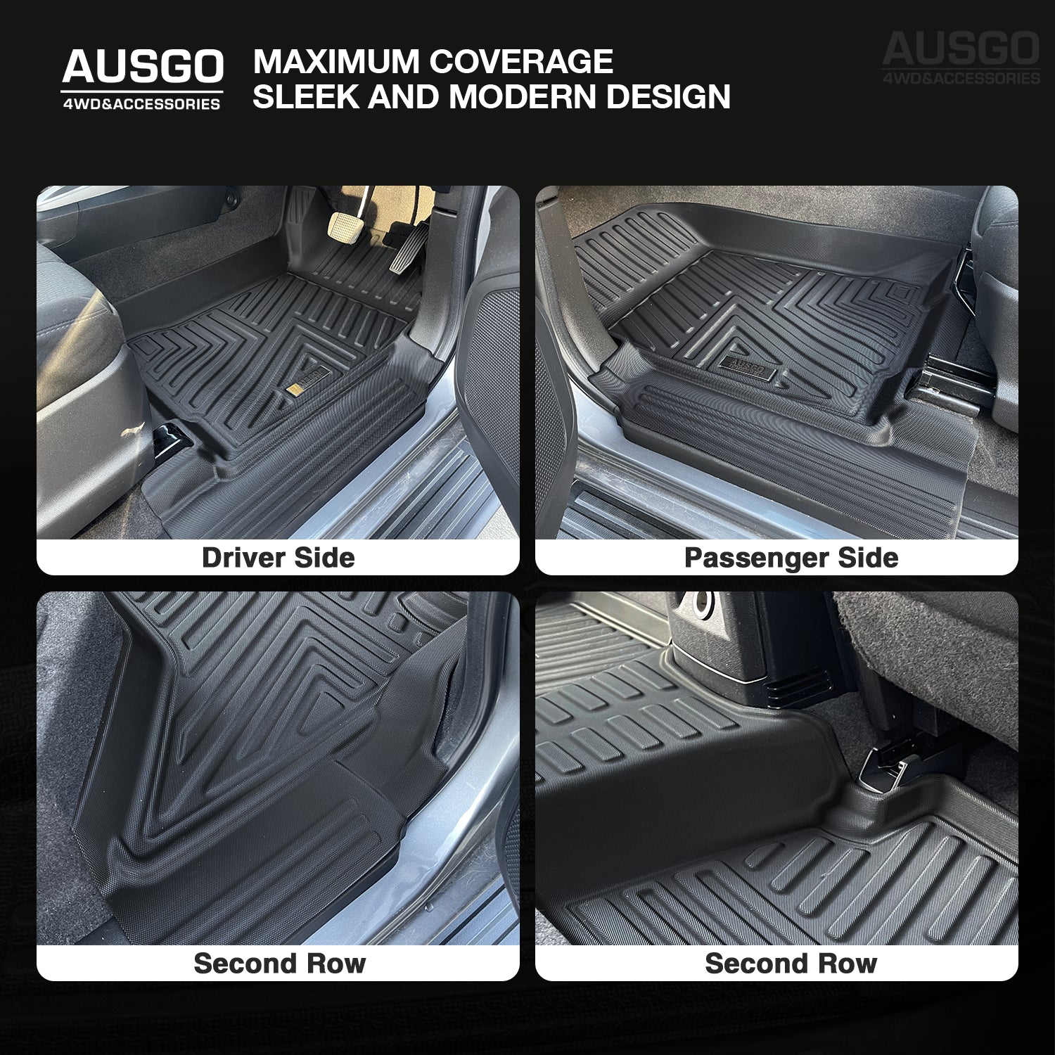 5D Car Floor Mats for Holden Colorado Dual Cab 2012-Onwards