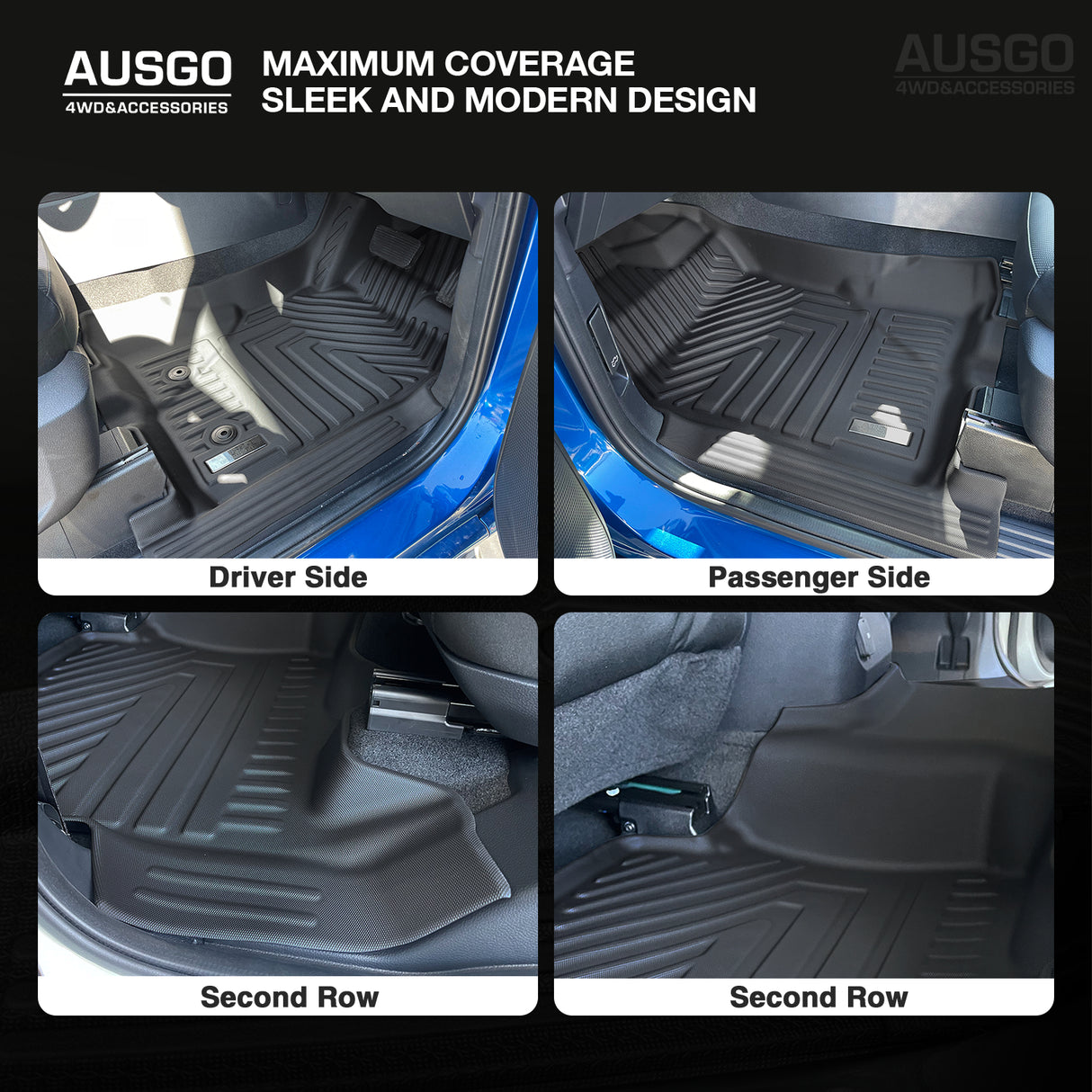 5D Car Floor Mats for Ford Everest Next-Gen 2022-Onwards 7 Seats