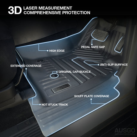 5D Car Floor Mats for Mitsubishi Pajero 2000-2021