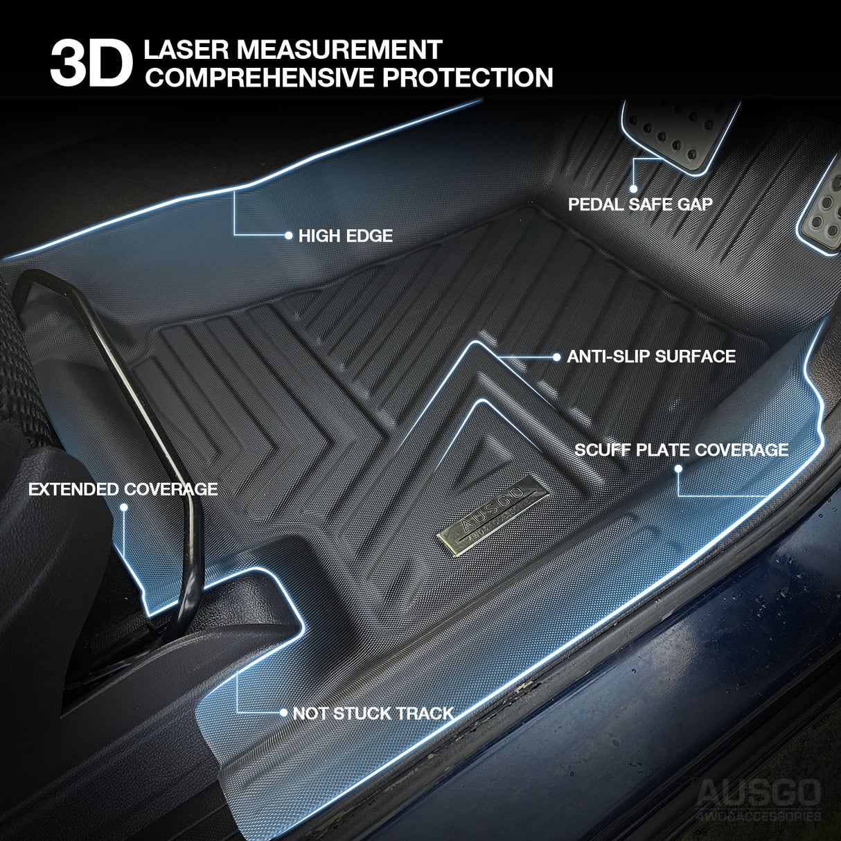 5D Car Floor Mats for Ford Falcon FG 2008-2019