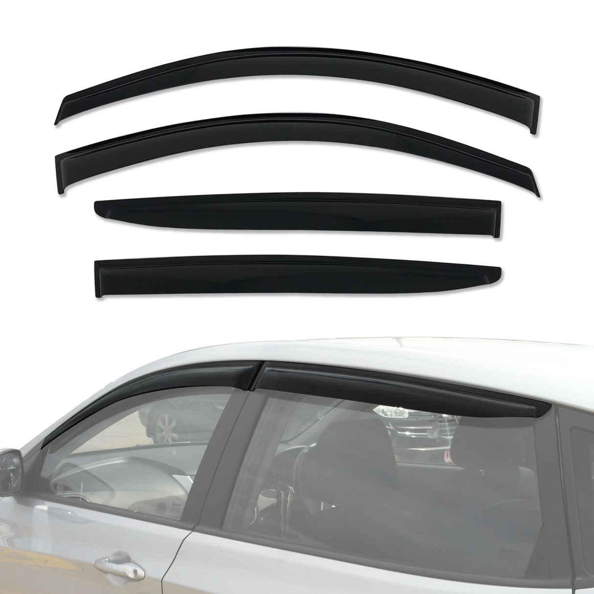 Weather Shields for Hyundai Accent RB Series Hatch 5D 2011-Onwards