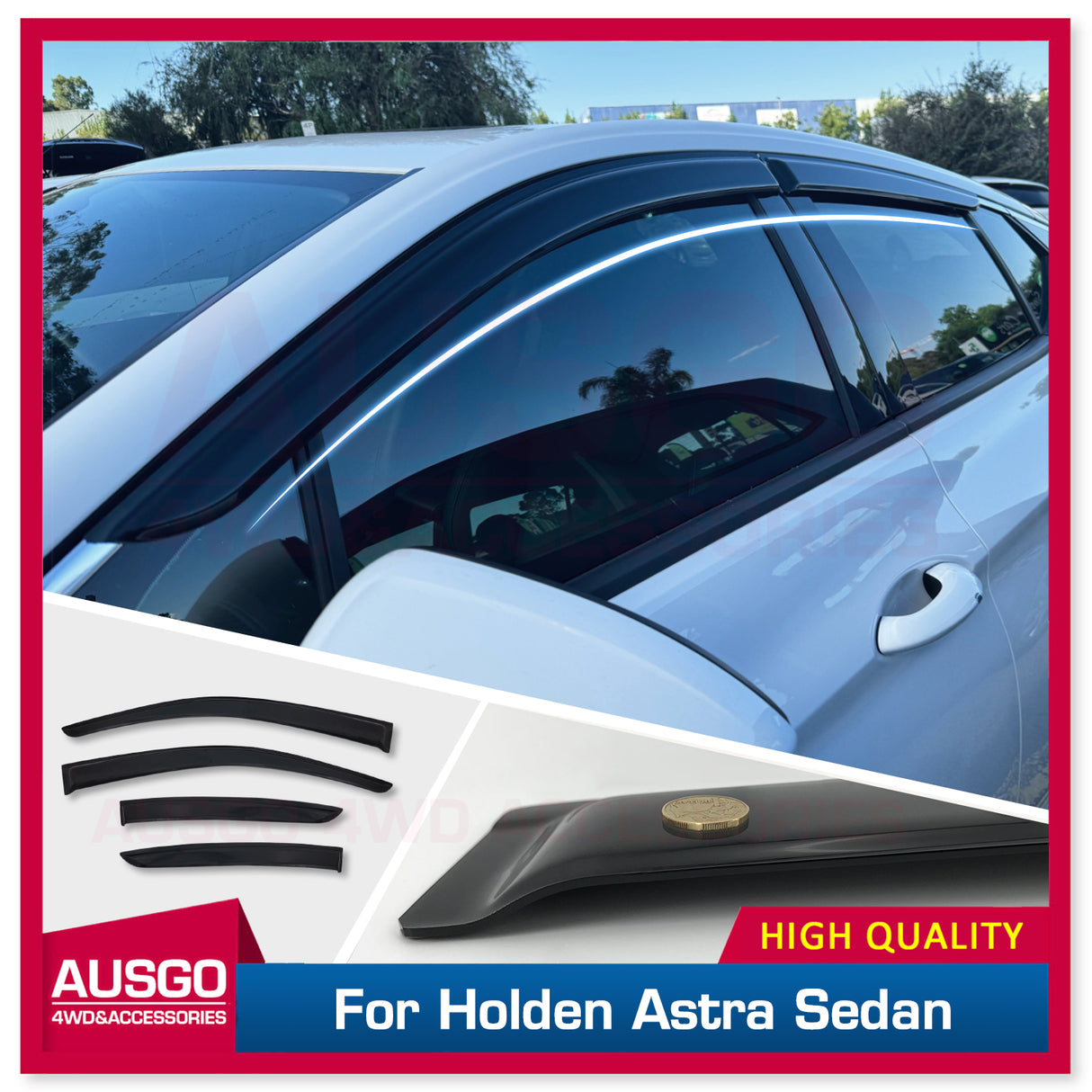 Luxury Weather Shields for Holden Astra BL Sedan 2017-Onwards