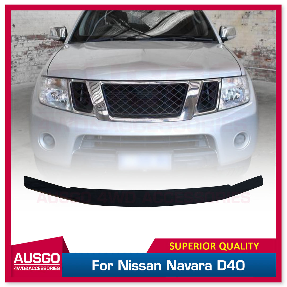 Bonnet Protector for Nissan Navara D40 Spanish 2005-2010 PICK UP ONLY