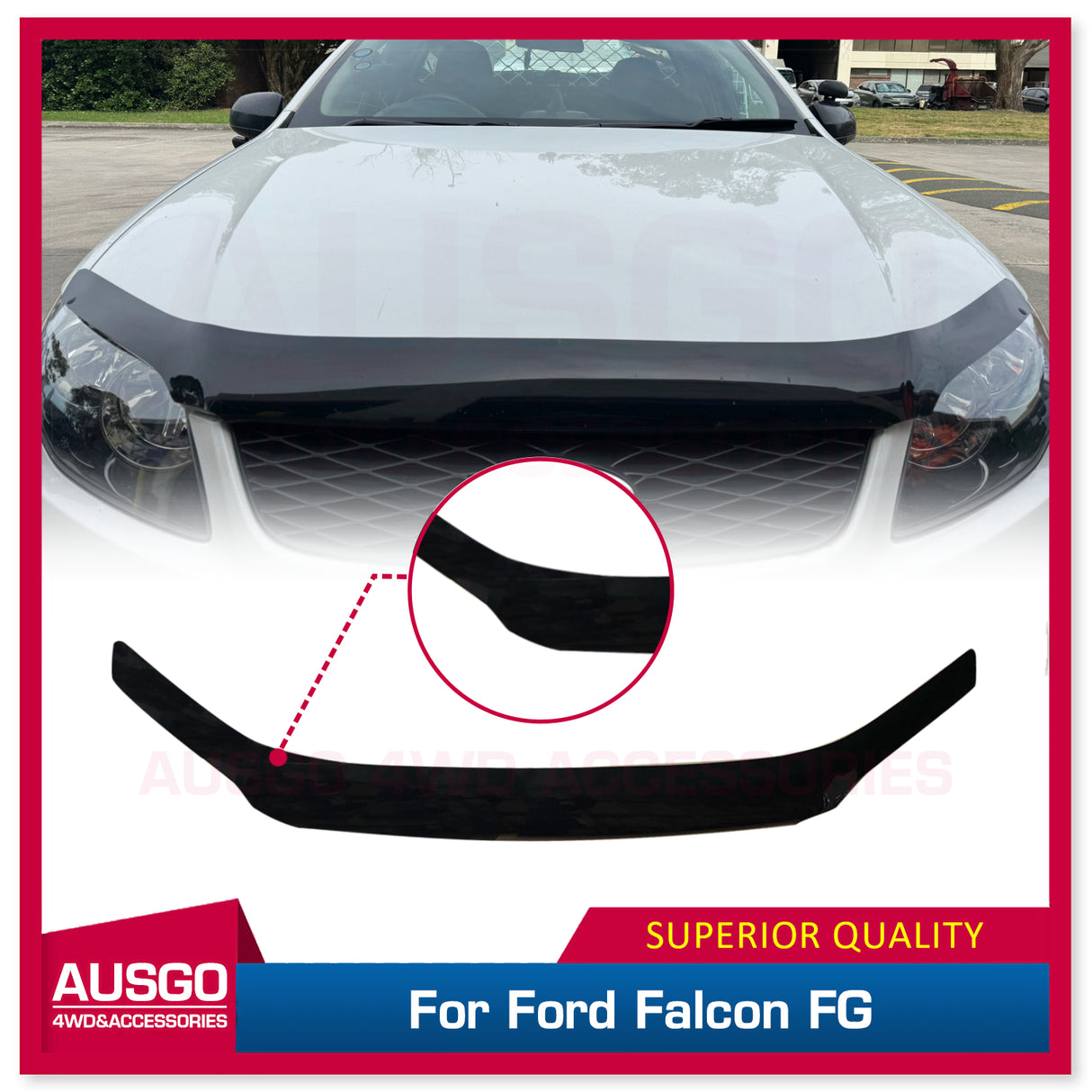Bonnet Protector Guard for Ford Falcon FG 2008-2014 – AUSGO 4X4 Accessories