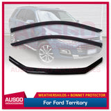 Weather Shields + Bonnet Protector for Ford Territory 2011-2020