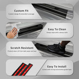 For Mazda BT-50 BT50 Dual Cab 2020-Onwards Scuff Plate Door Sill Door Sills Protector Anti Scratch Cover Black