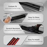 For Toyota Hilux Dual Cab 2015-Onwards Scuff Plate Door Sills Door Sill Protector Anti Scratch Cover Black