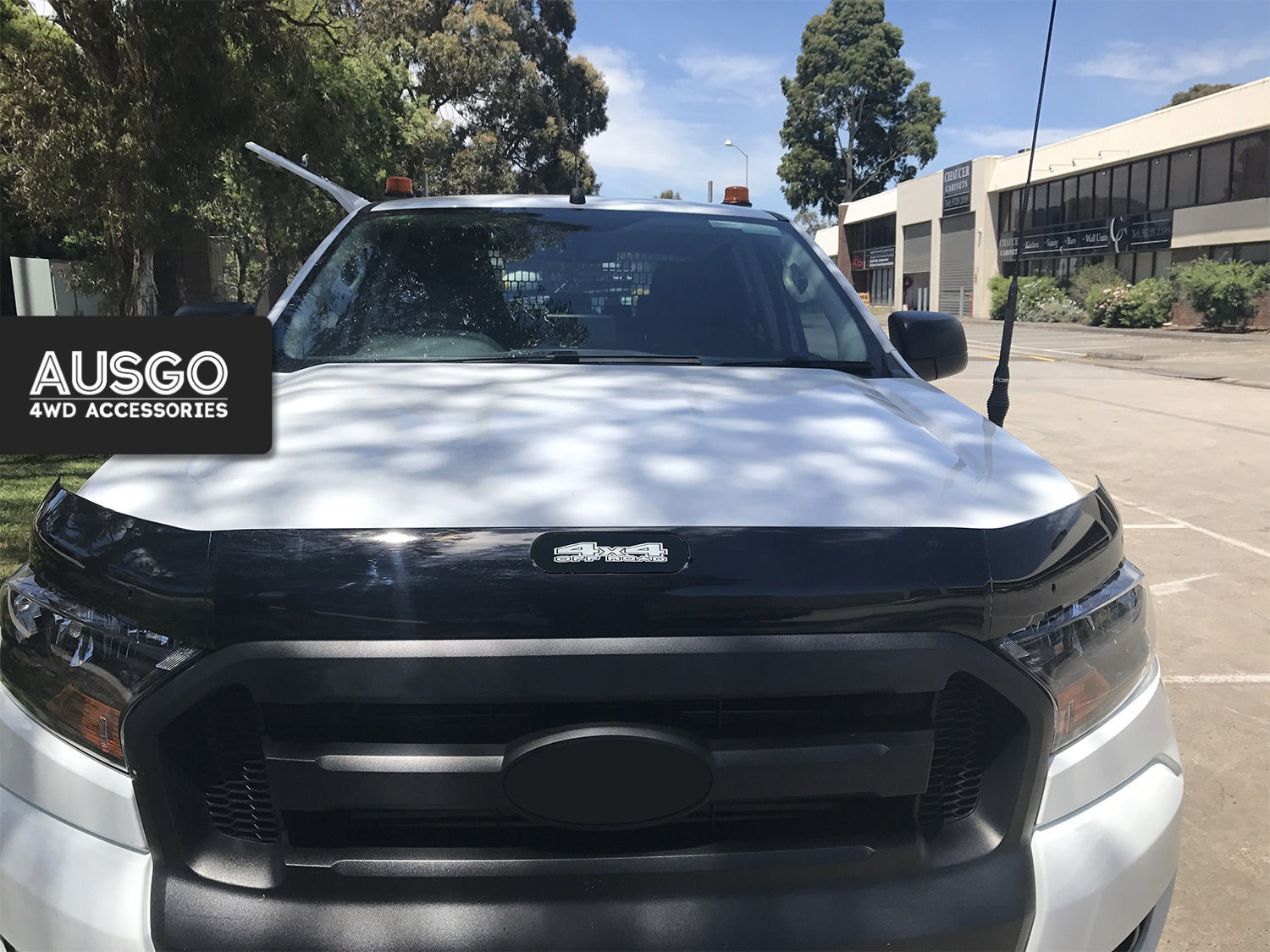 Weather Shields + Bonnet Protector for Ford Ranger Extra Cab 2016-2022