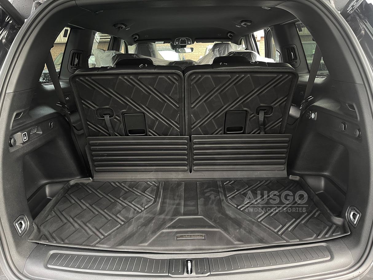 5D Moulded Car Floor Mats for Jeep Grand Cherokee L WL Series 7 Seats 2021-Onwards