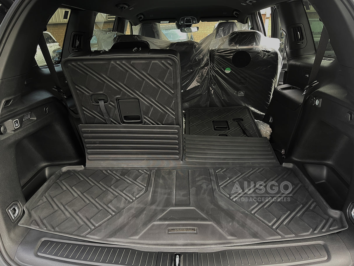 5D Moulded Car Floor Mats for Jeep Grand Cherokee L WL Series 7 Seats 2021-Onwards