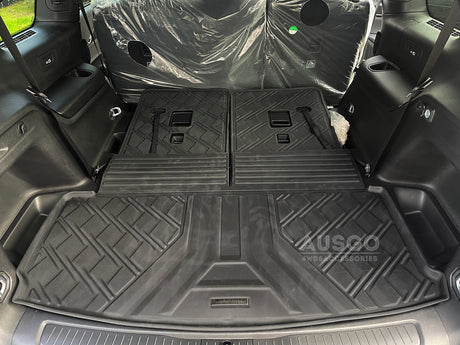 3D TPE Cargo Mat for Jeep Grand Cherokee L WL Series 7 Seats 2021-Onwards Boot Mat Boot Liner Trunk Mat Detachable 3PCS