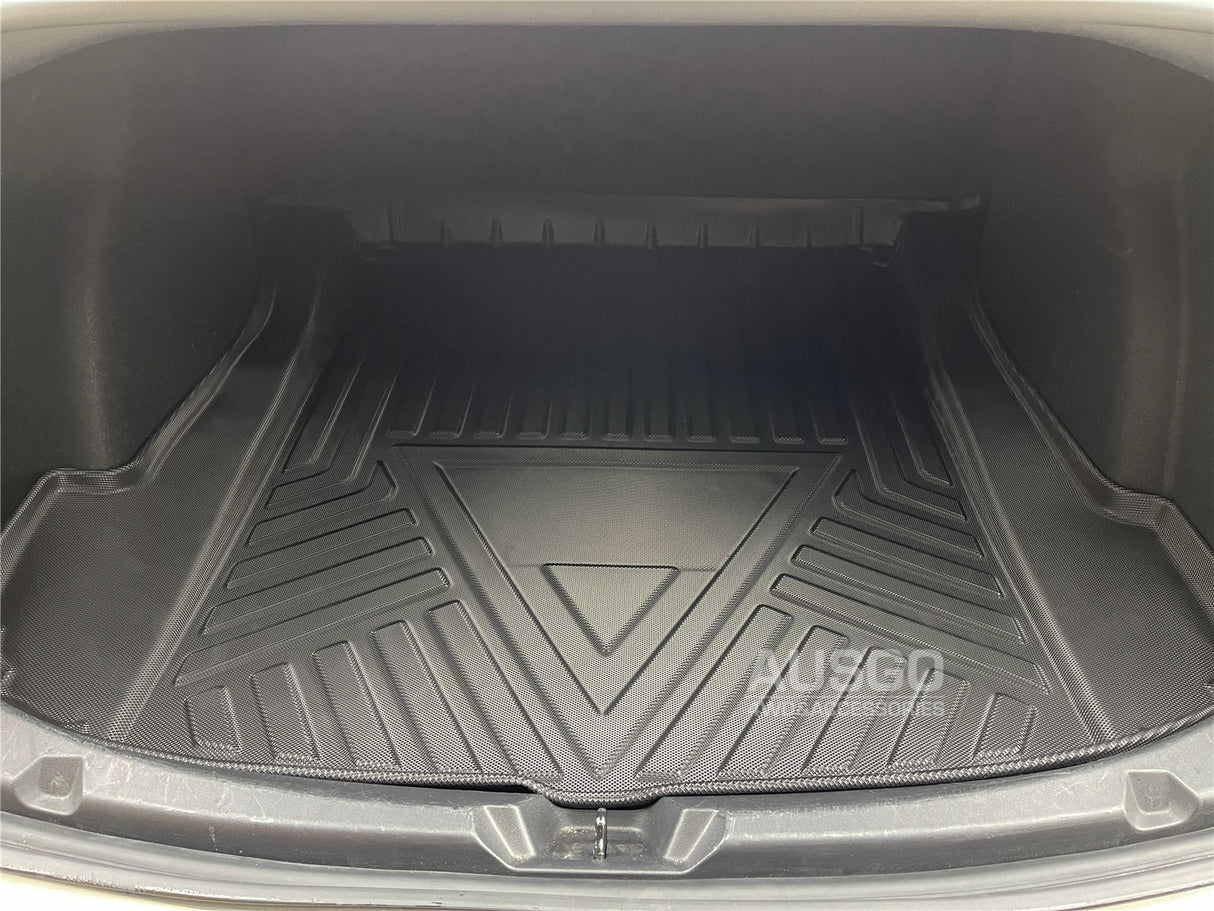 Floor Mats + Sunroof Shade + Front+Rear Cargo Mat for Tesla Model 3 2021-2023 Boot Mat Trunk Mat Boot Liner Car Mats