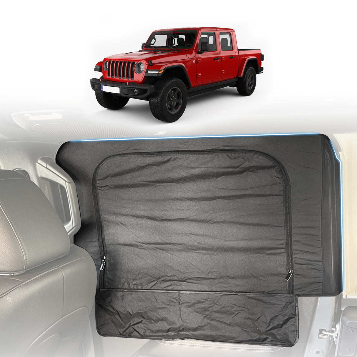 Car Window Sox Sun Shade for Jeep Gladiator 2020-Onwards Rear 2PCS