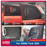 4PCS Camping Window Sox Sun Shade with Storage Bag Sunshade for GWM Tank 300