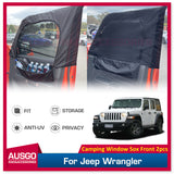 Car Window Sox Sun Shade for Jeep Wrangler JL Series 2018-Onwards Front 2PCS