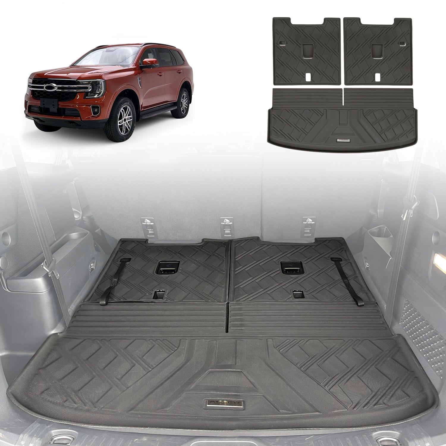 Boot Liner for Ford Everest Next-Gen 7 Seats 2022-Onwards