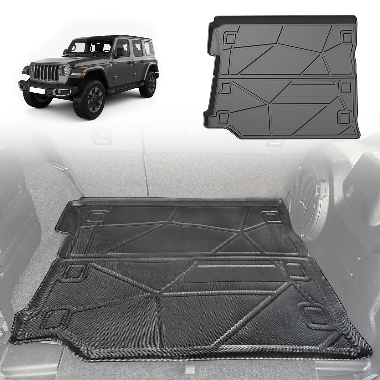 Boot Liner for Jeep Wrangler JL 4Door 2018-Onwards Overland / Rubicon